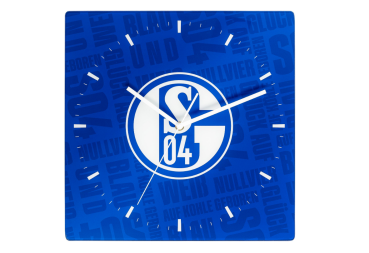 FC Schalke 04 - Wanduhr Glas